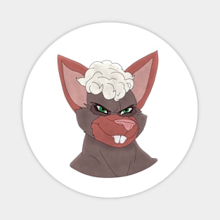 Anthro bat face Magnet